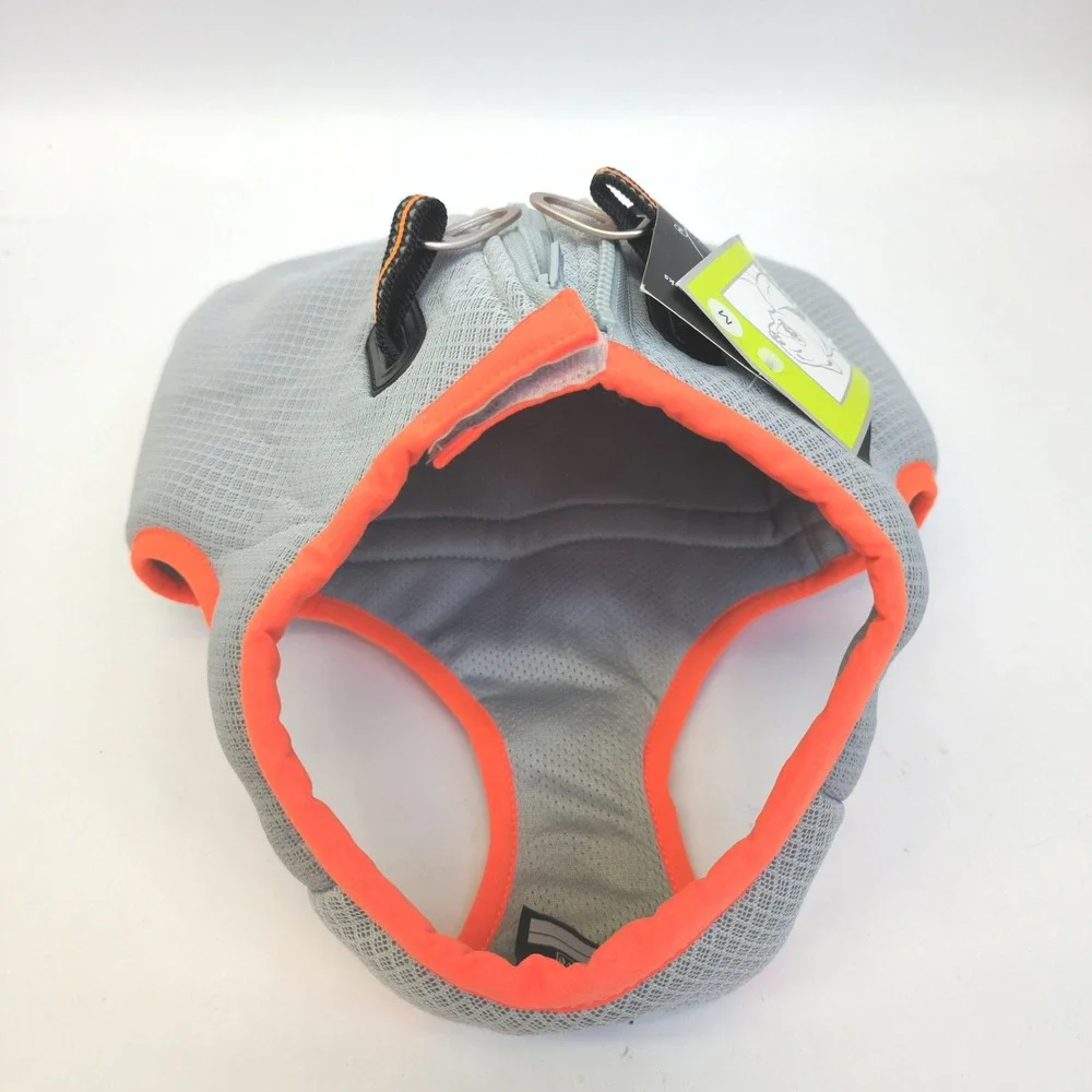 Truelove Dog Cooling Vest Harness Gray Orange Evaporative Mesh Size M NWT